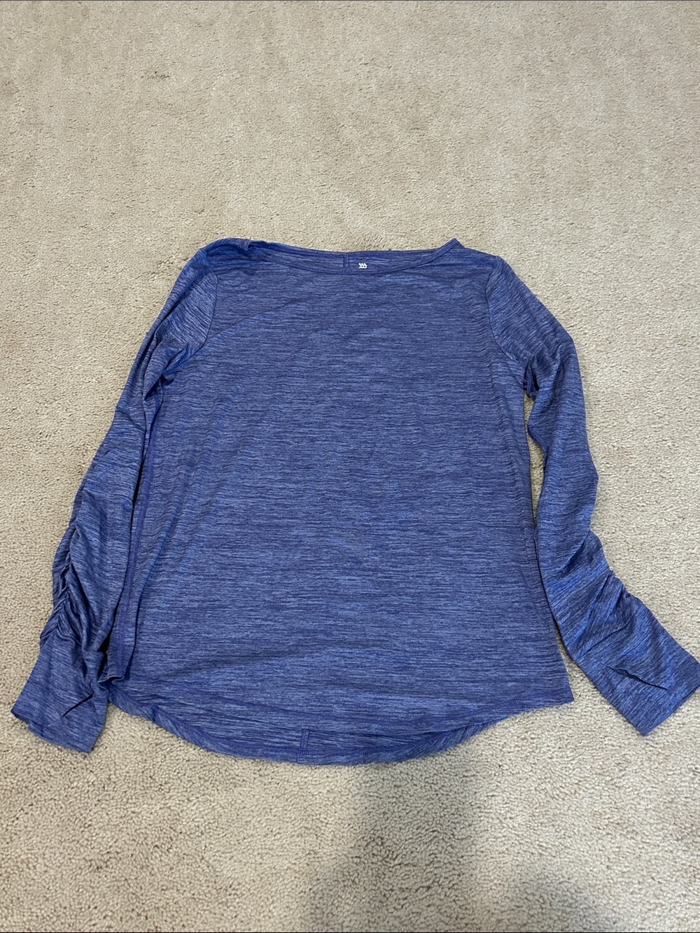 all in motion Heathered Navy-Blue Long Sleeve girls Top